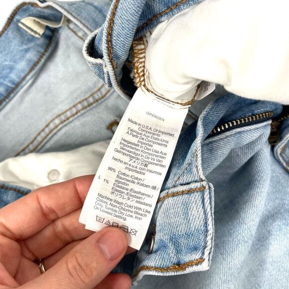 Madewell Perfect Vintage Straight Jean in Danby Wash: Knee-Rip Size‎ 31P Petite - Picture 9 of 9